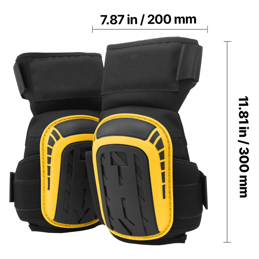 Comfortable practical Knee Pads with Anti-Slip Gel and Extended Straps