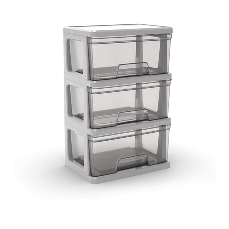Three-Drawer Wide Storage Cart for Versatile Organization