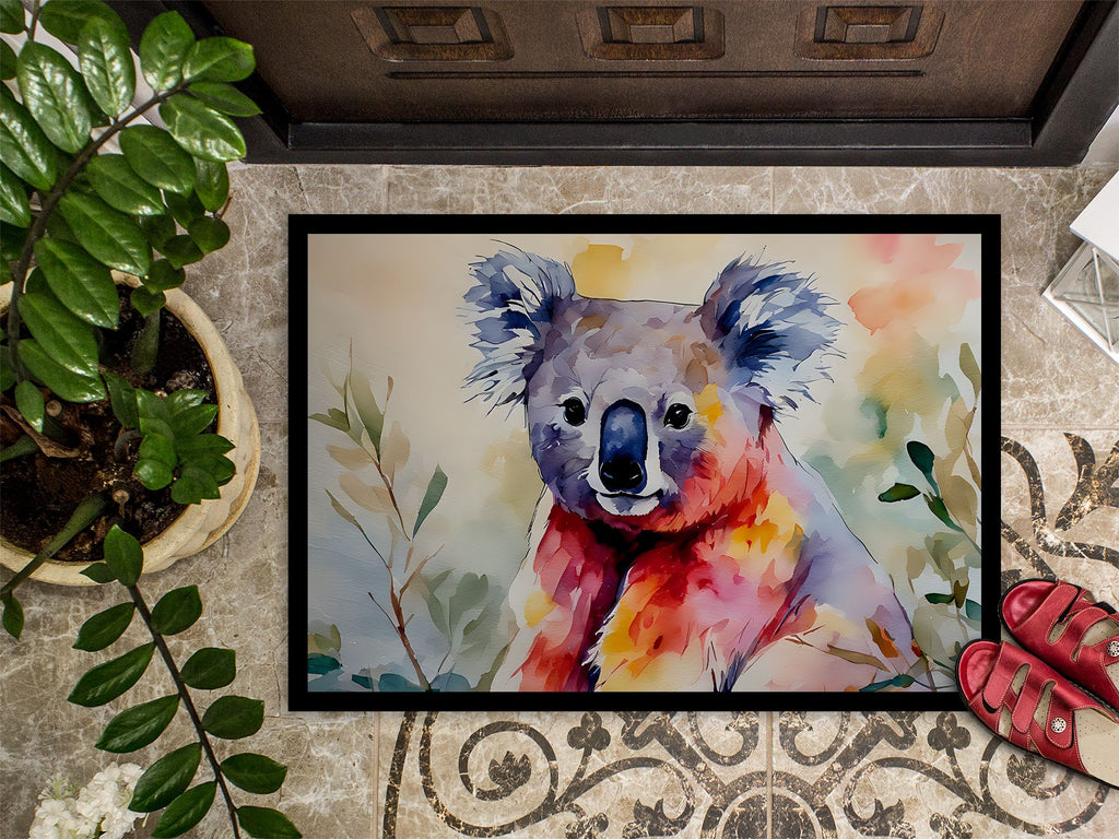 Koala Illustration Doormat for Porch or Entryway