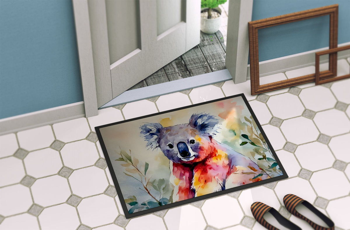 Koala Illustration Doormat for Porch or Entryway