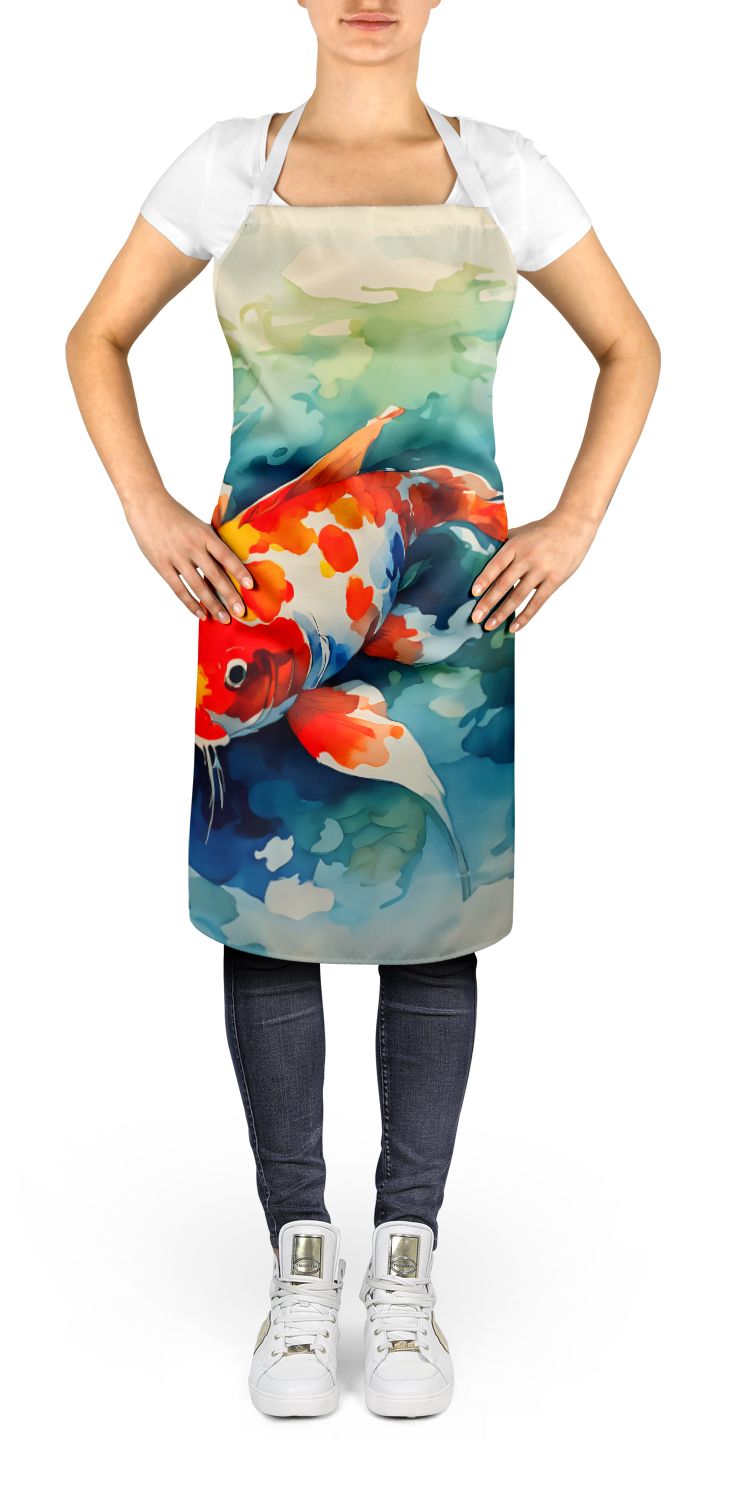 Colorful Koi Fish Bib Apron