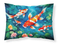 Koi Fish Standard Pillowcase Lightweight Super Soft Easy Care Decorative Artwork Pillowcase, Standar