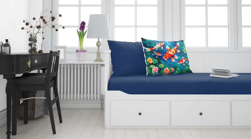Koi Fish Standard Pillowcase Lightweight Super Soft Easy Care Decorative Artwork Pillowcase, Standar
