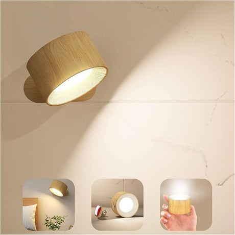 Koopala Rechargeable Cordless LED Reading Sconce