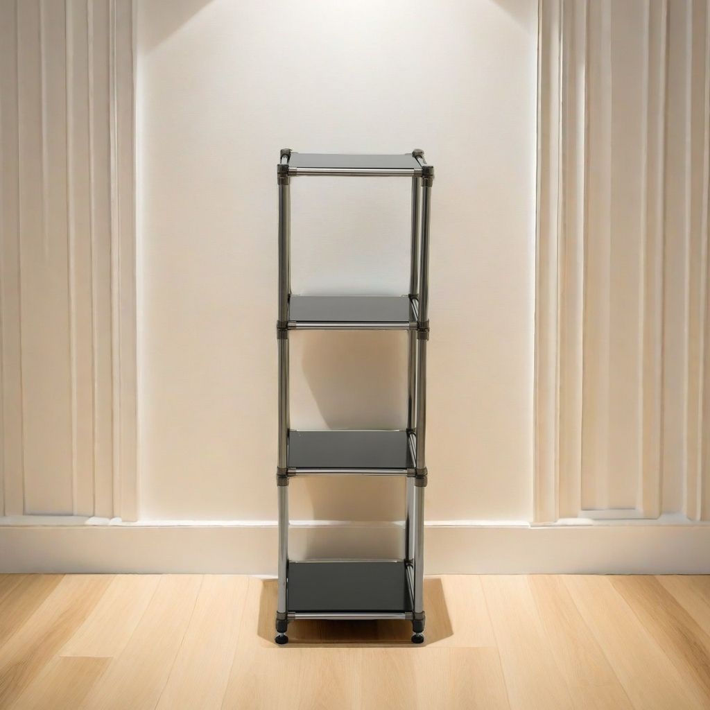 4-Tier Freestanding Storage Shelf Organizer for Indoor & Outdoor Use