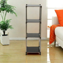 4-Tier Freestanding Storage Shelf Organizer for Indoor & Outdoor Use