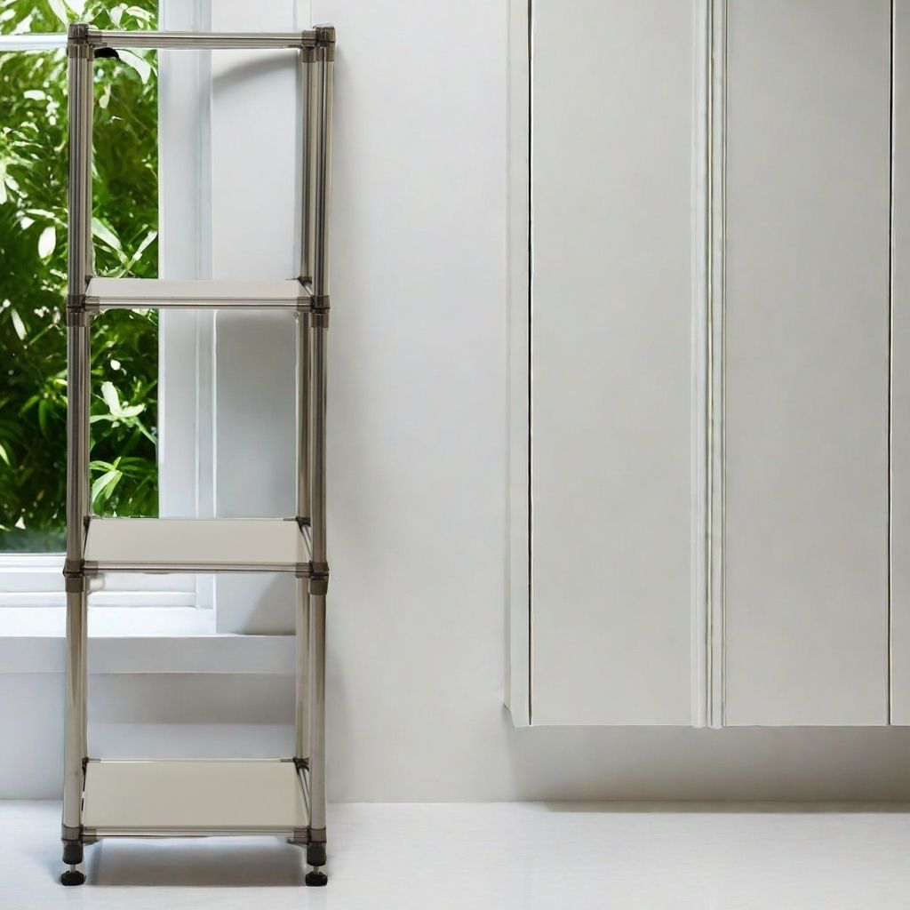 White 4-Tier Freestanding Storage Shelf