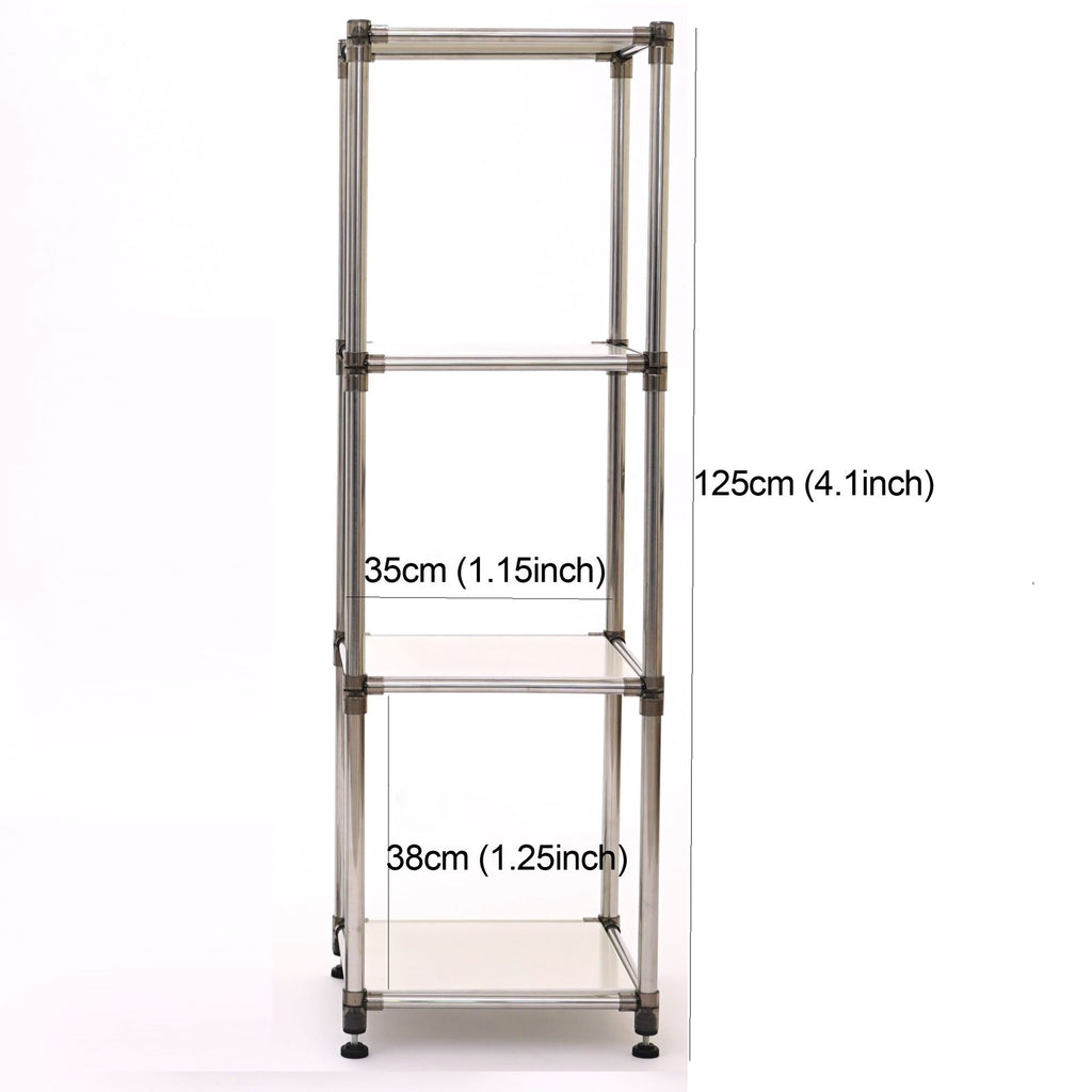 White 4-Tier Freestanding Storage Shelf