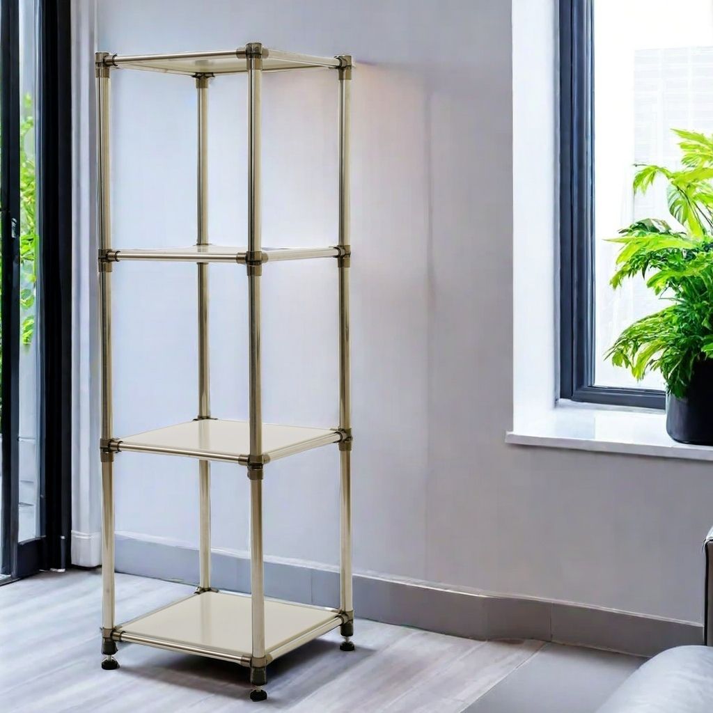 White 4-Tier Freestanding Storage Shelf