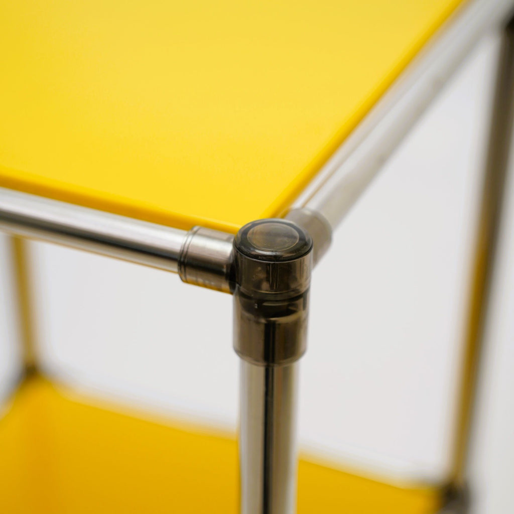 Yellow Four-Tier Freestanding Storage Shelf