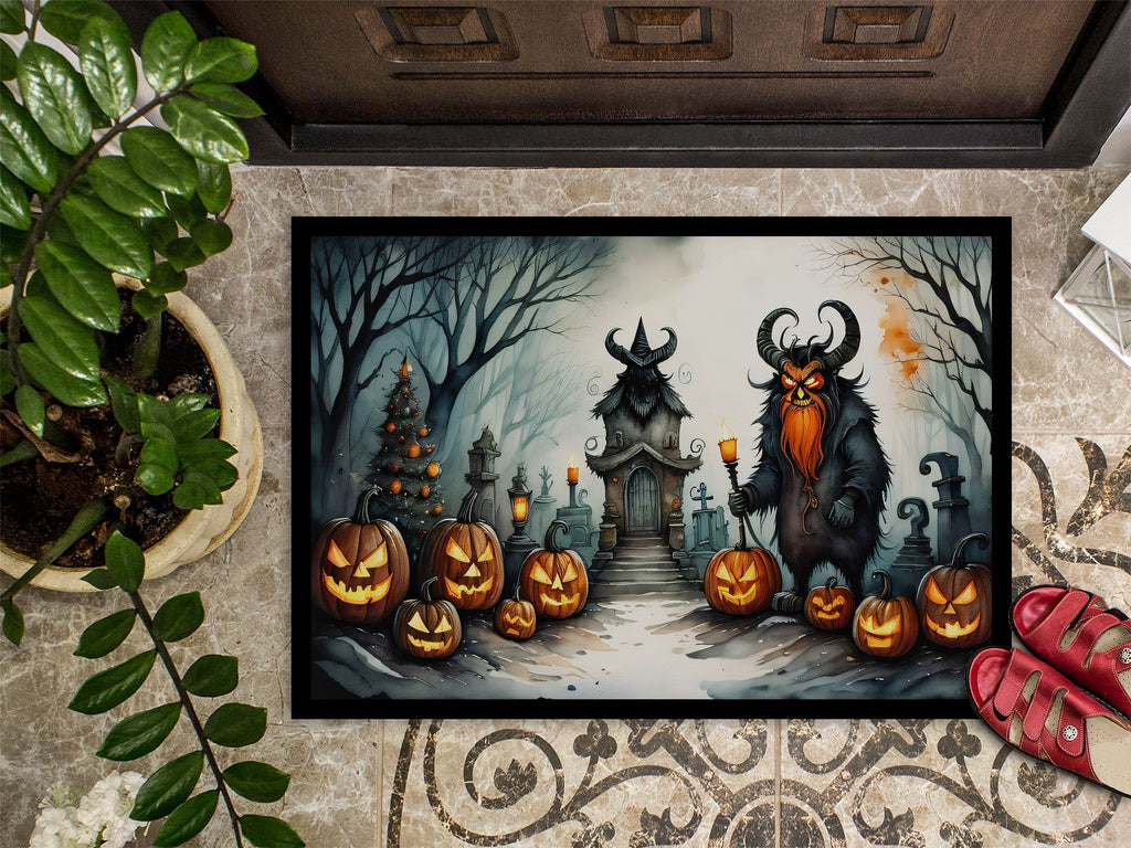 Krampus Christmas Demon Halloween Doormat