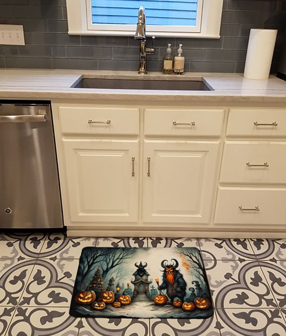 Krampus Christmas Demon Kitchen or Bath Mat