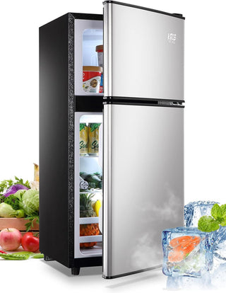 Compact Refrigerator with Freezer for Dorm, Office, Apartment