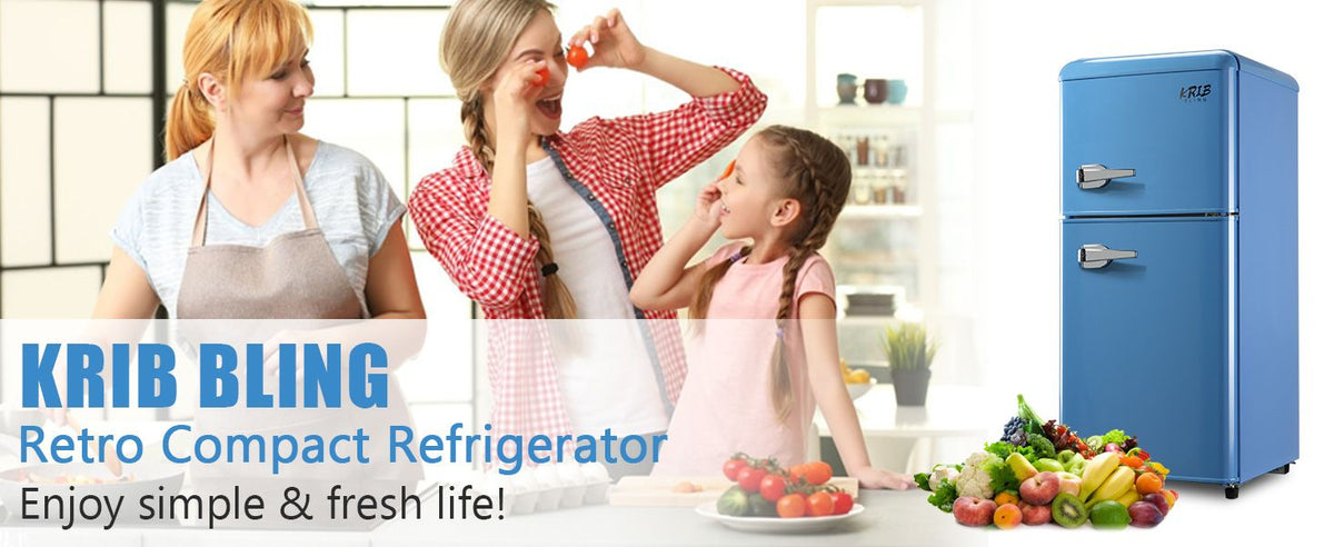 Compact Refrigerator with Freezer for Dorm, Office, Apartment