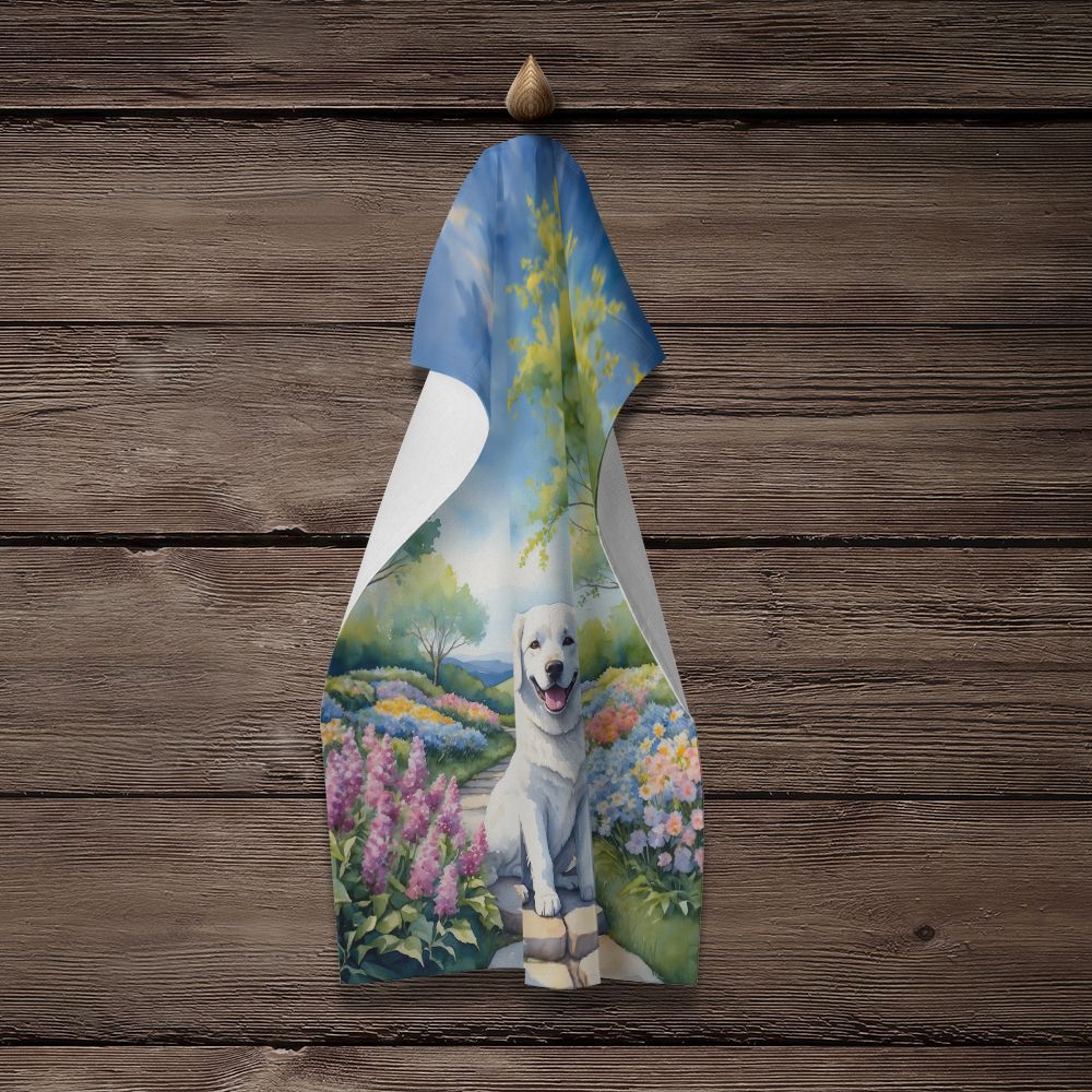 Kuvasz Spring Path Decorative Kitchen Towel