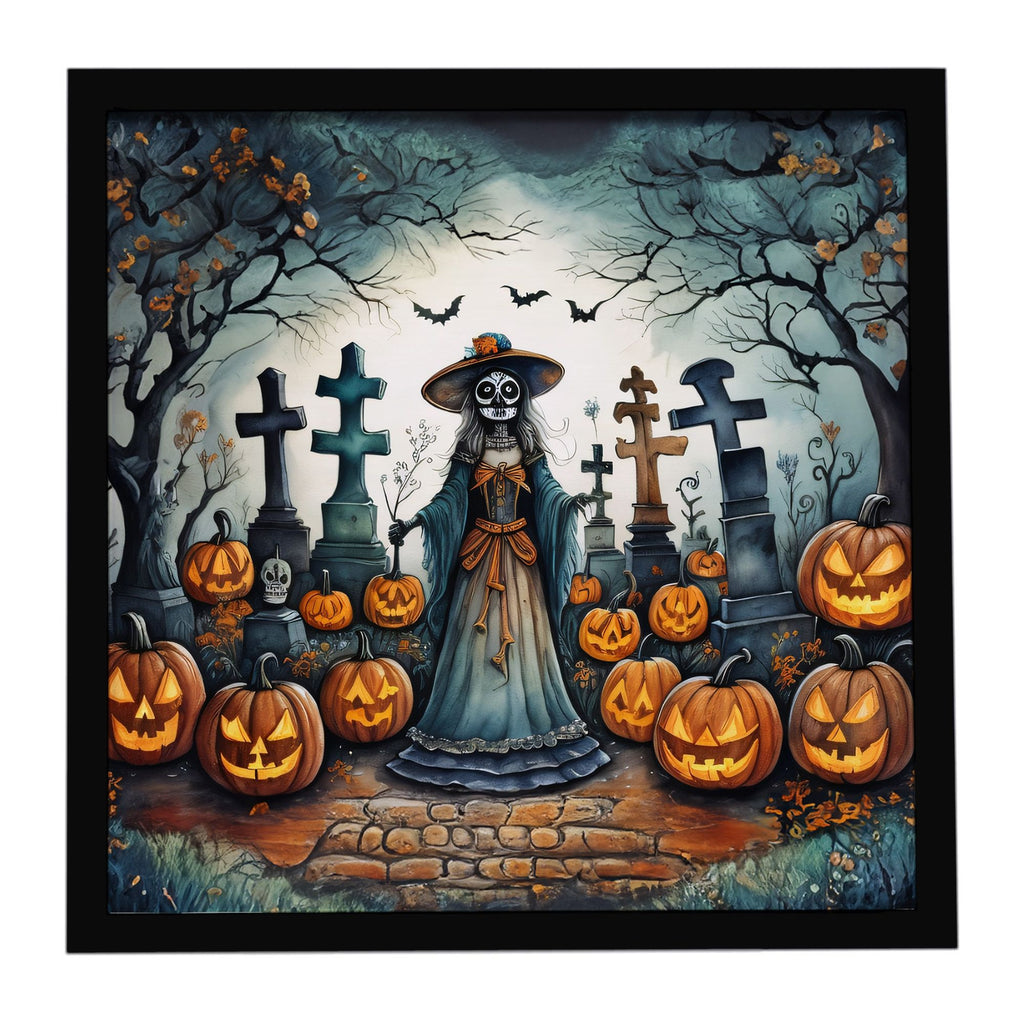 La Catrina Skeleton Halloween Framed Wall Art