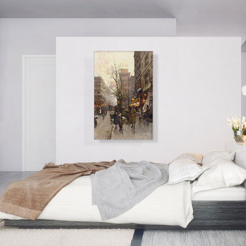 La Place De Chatelet Framed Wall Art