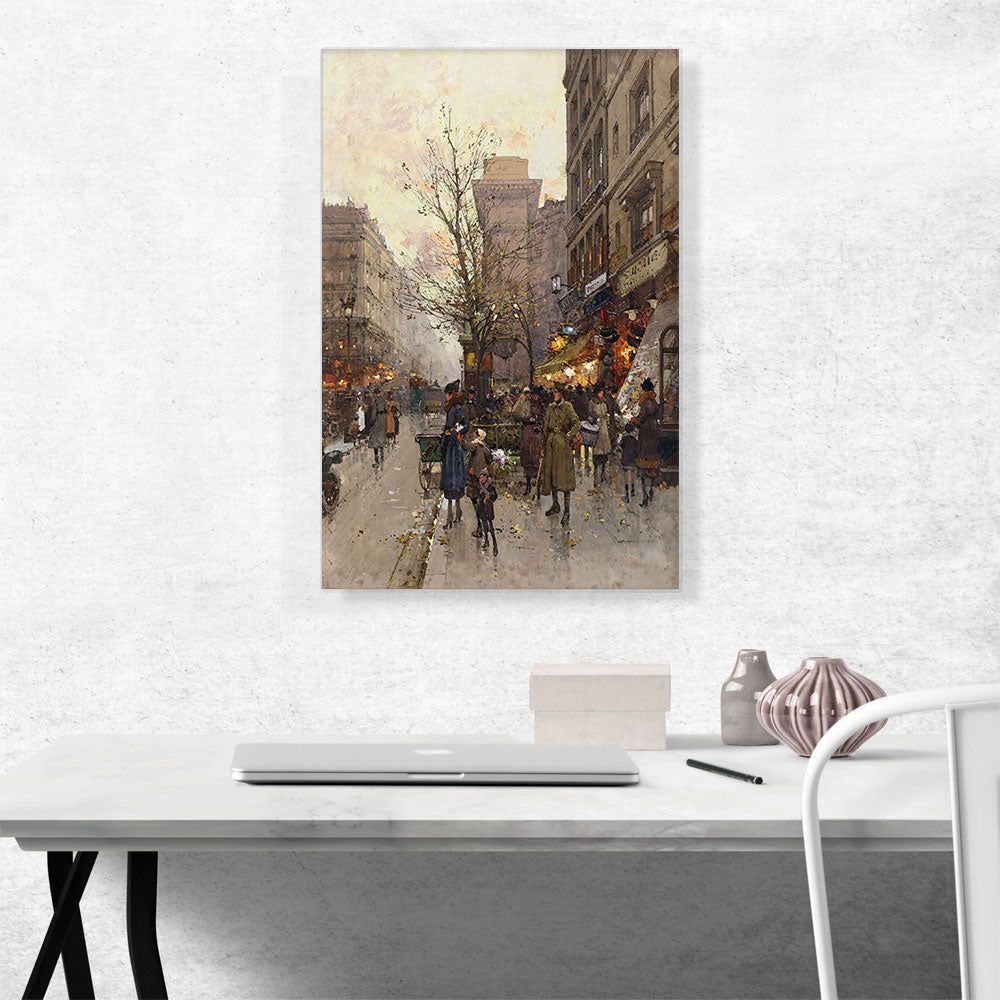 La Place De Chatelet Framed Wall Art