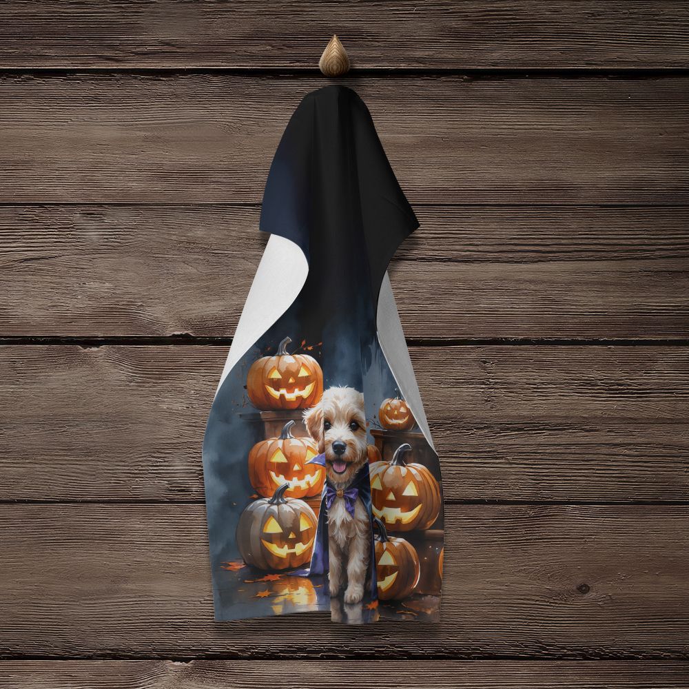 Premium Halloween Kitchen Towel – Minky Plush Front, Cotton Terry Back – Absorbent & everyday