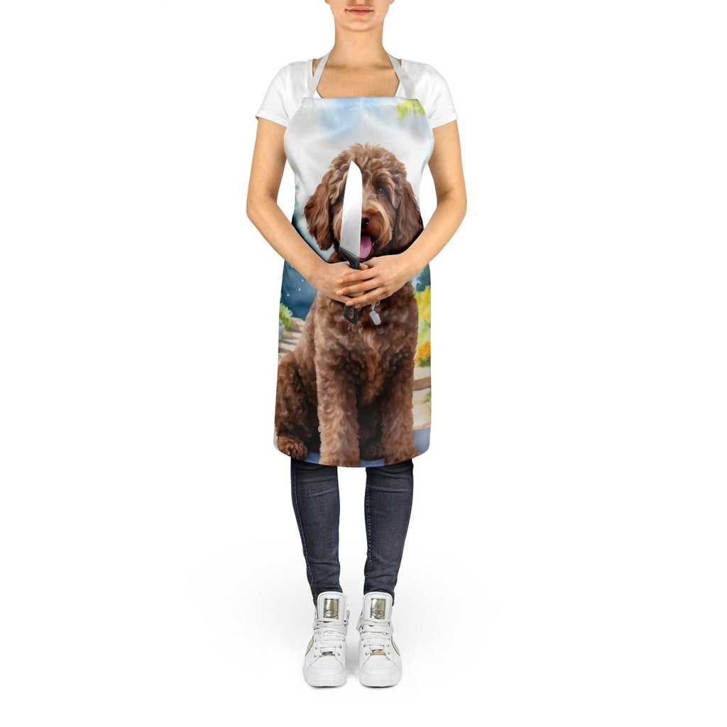 Labradoodle Spring Path Art Apron