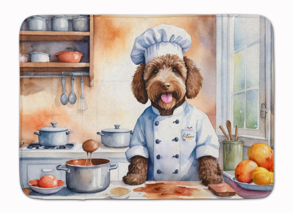 Labradoodle Chef Cushioned Kitchen and Bath Mat