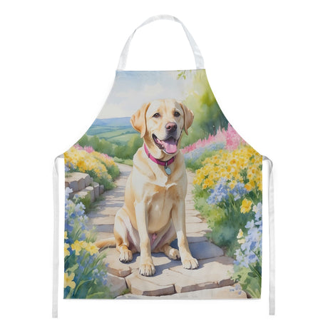 Labrador Retriever Spring Path Art Apron