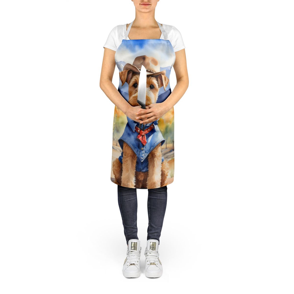 Lakeland Terrier Cowboy Welcome Bib Apron