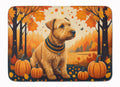 Lakeland Terrier Fall Cushioned Kitchen and Bath Mat