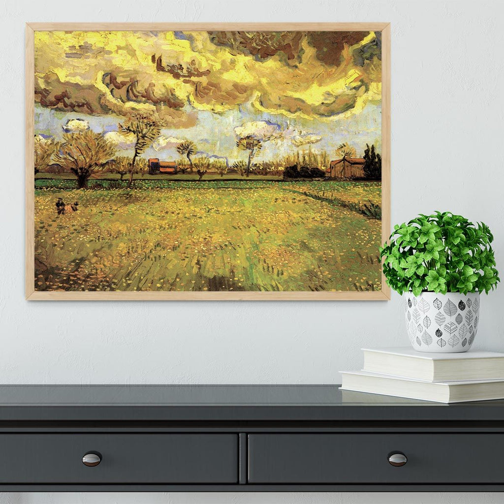 Van Gogh Landscape Under a Stormy Sky Framed Print
