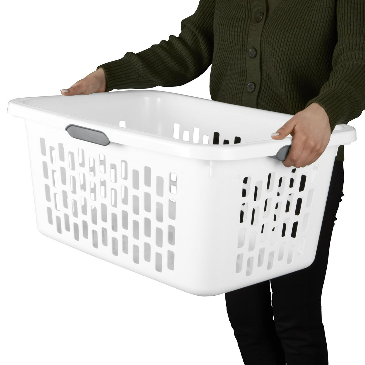 Large Laundry Basket Set with Comfort Grip Handles - 6 Pack