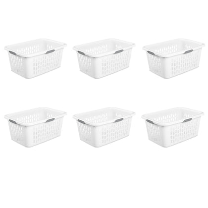 Large Laundry Basket Set with Comfort Grip Handles - 6 Pack
