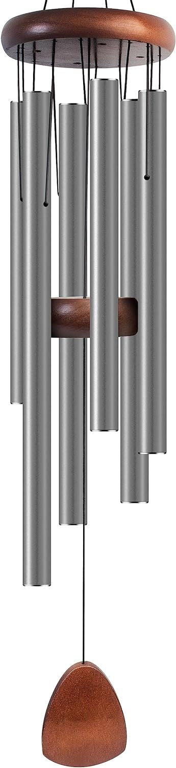 Classic Silver-Gray Wind Chime for Garden and Patio