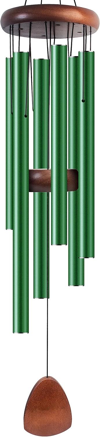Green Modern Wind Chime for a Calmer Outdoor Setting