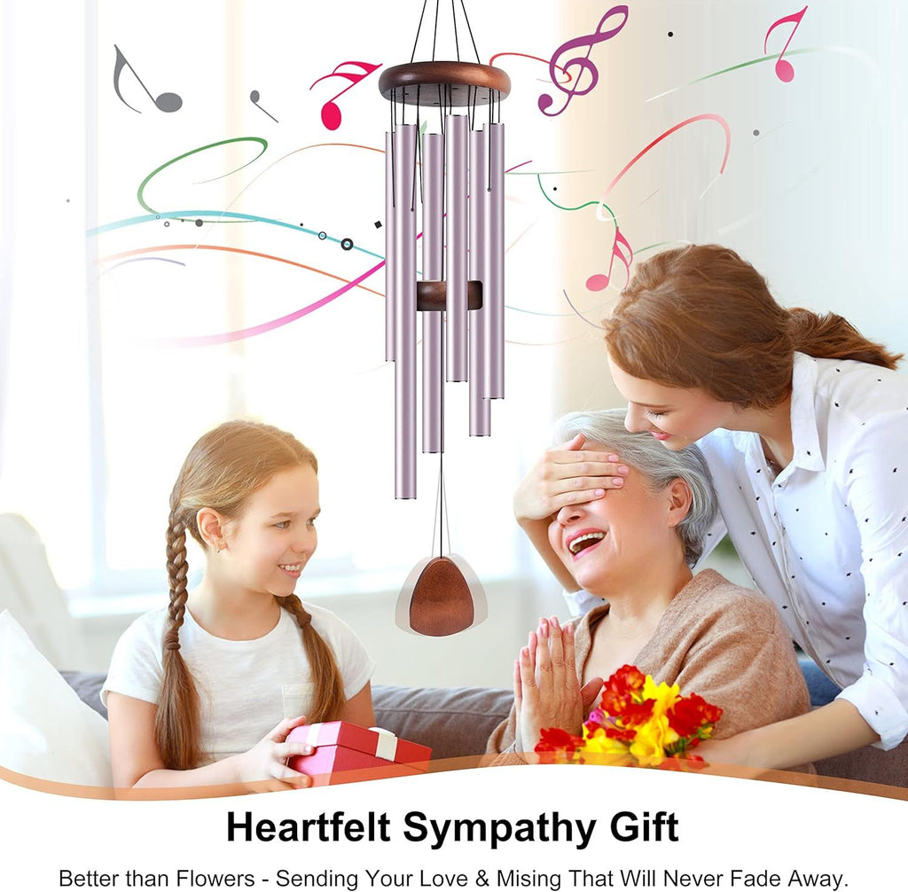 Purple Classic Wind Chime with Wind Catcher
