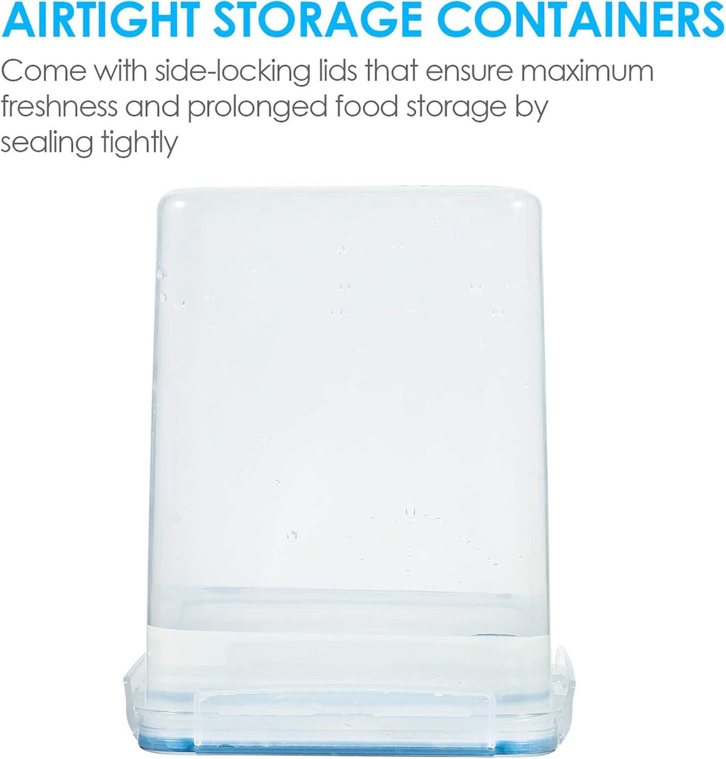 Airtight Pantry Canister Set with Cups and Labels