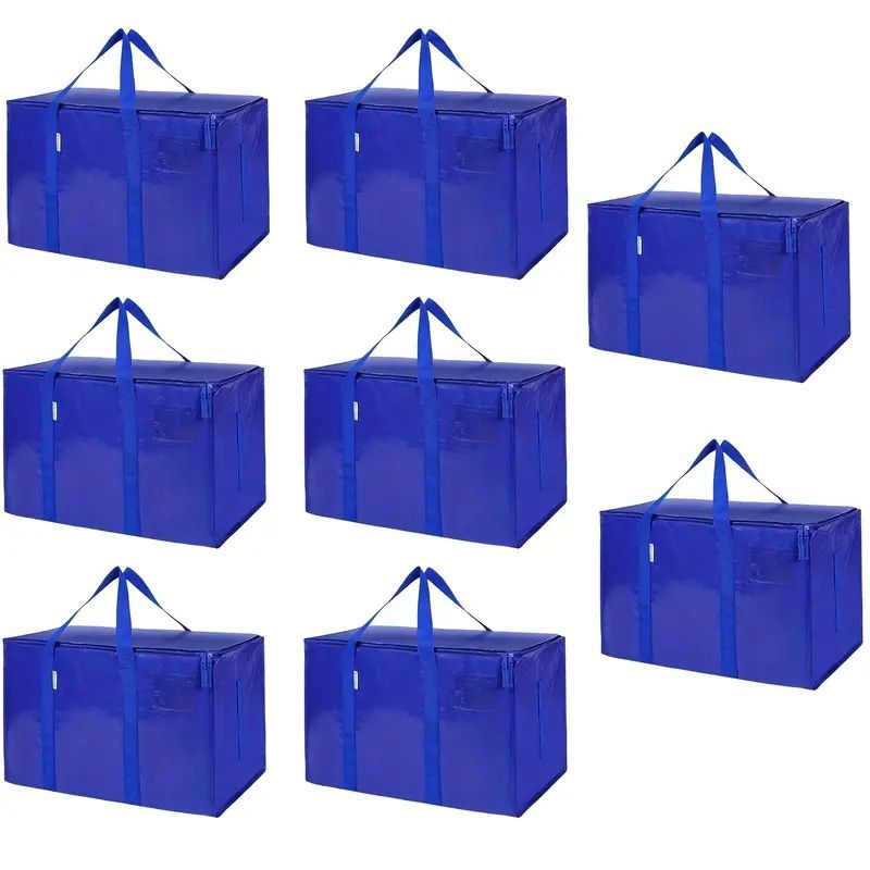 Extra Large Storage Tote with Open Top and Label Pocket