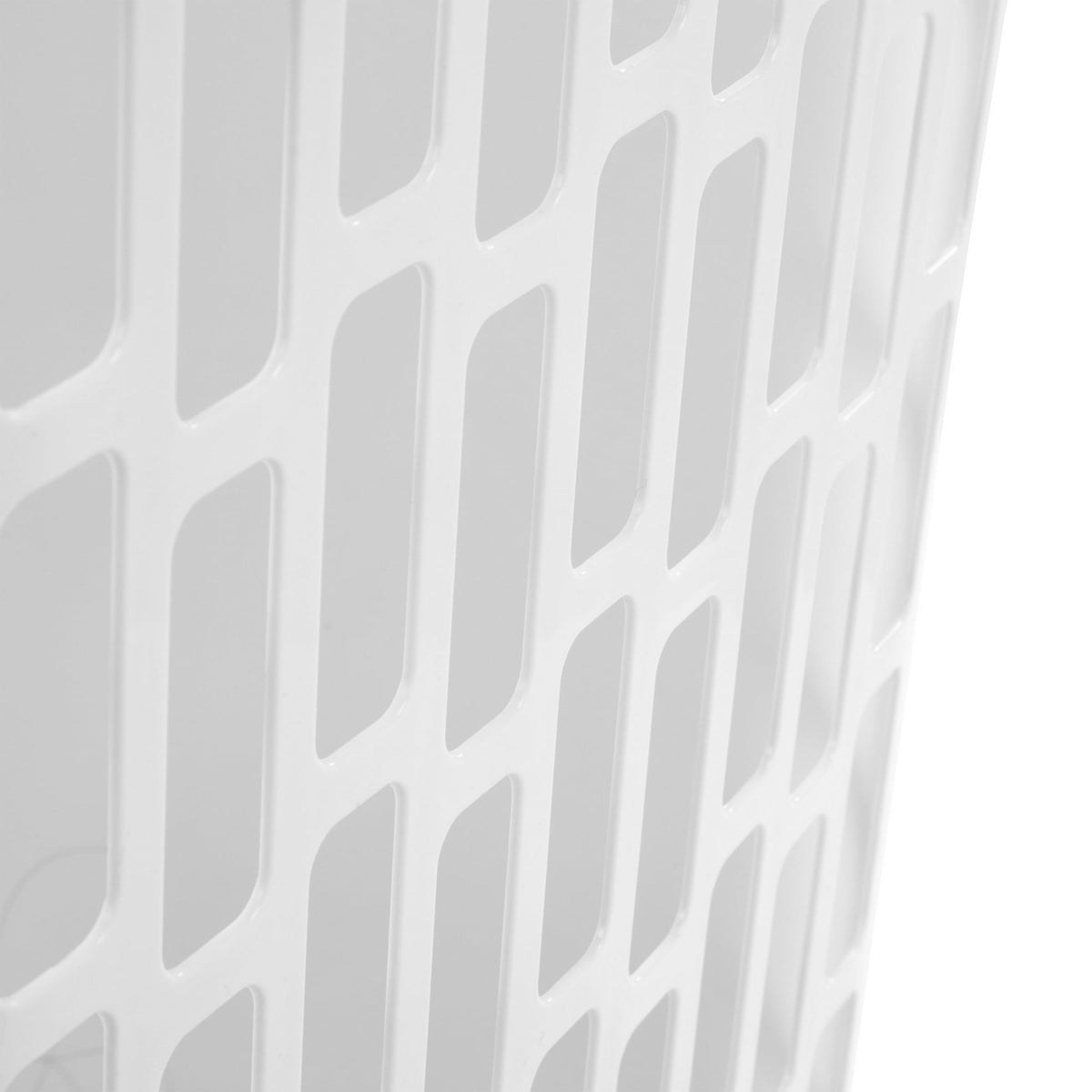 6-Pack Large Rectangular Open Laundry Hamper for Narrow Spaces - White