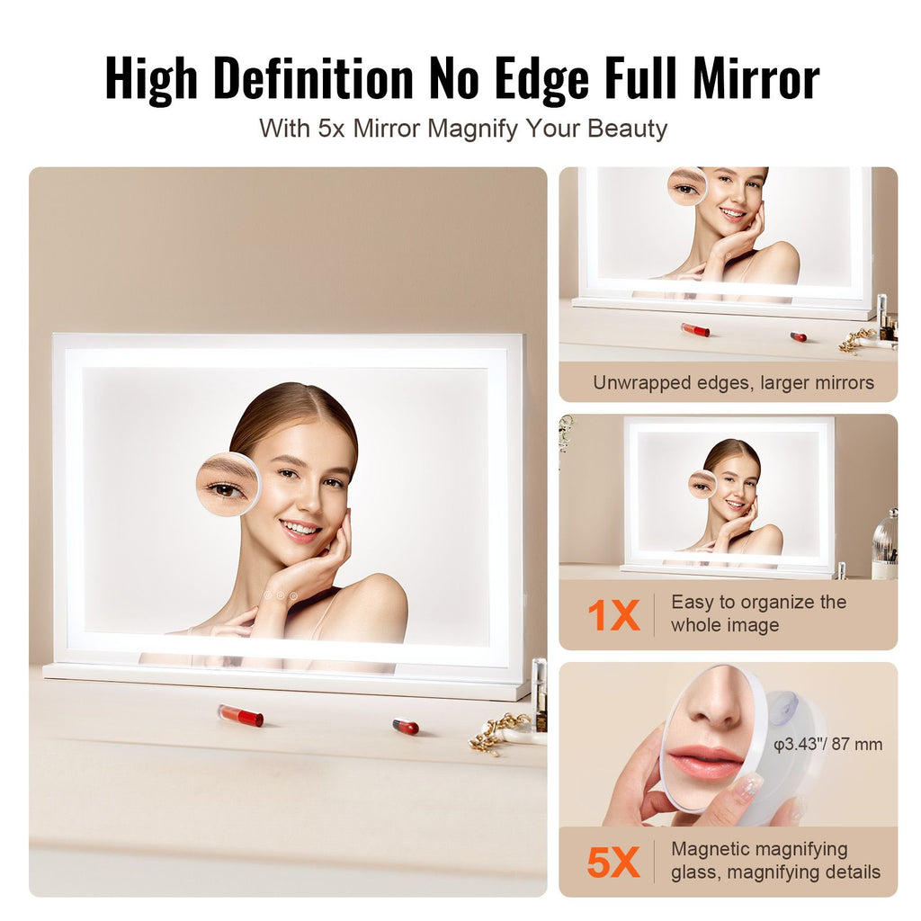 Lighted Vanity Mirror with Touch Controls