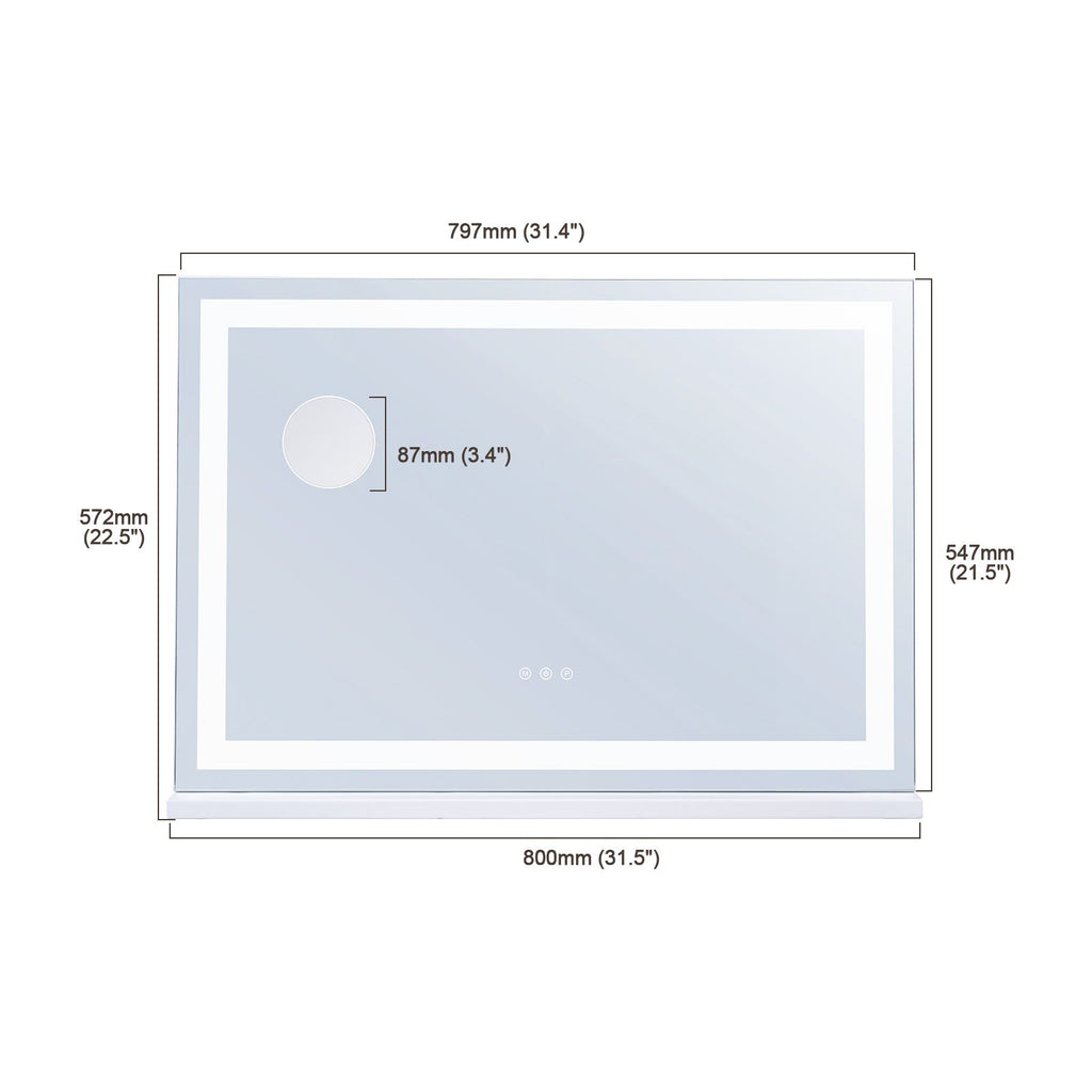 Lighted Vanity Mirror with Touch Controls