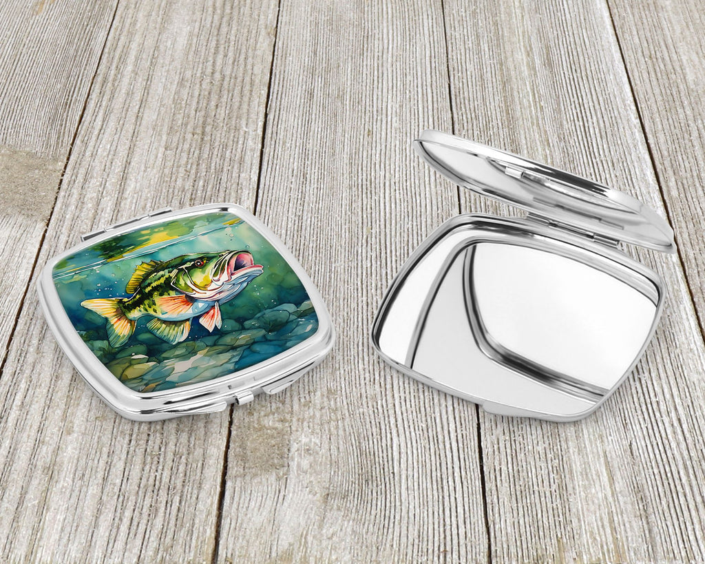 Largemouth Bass Folding Compact Mirror