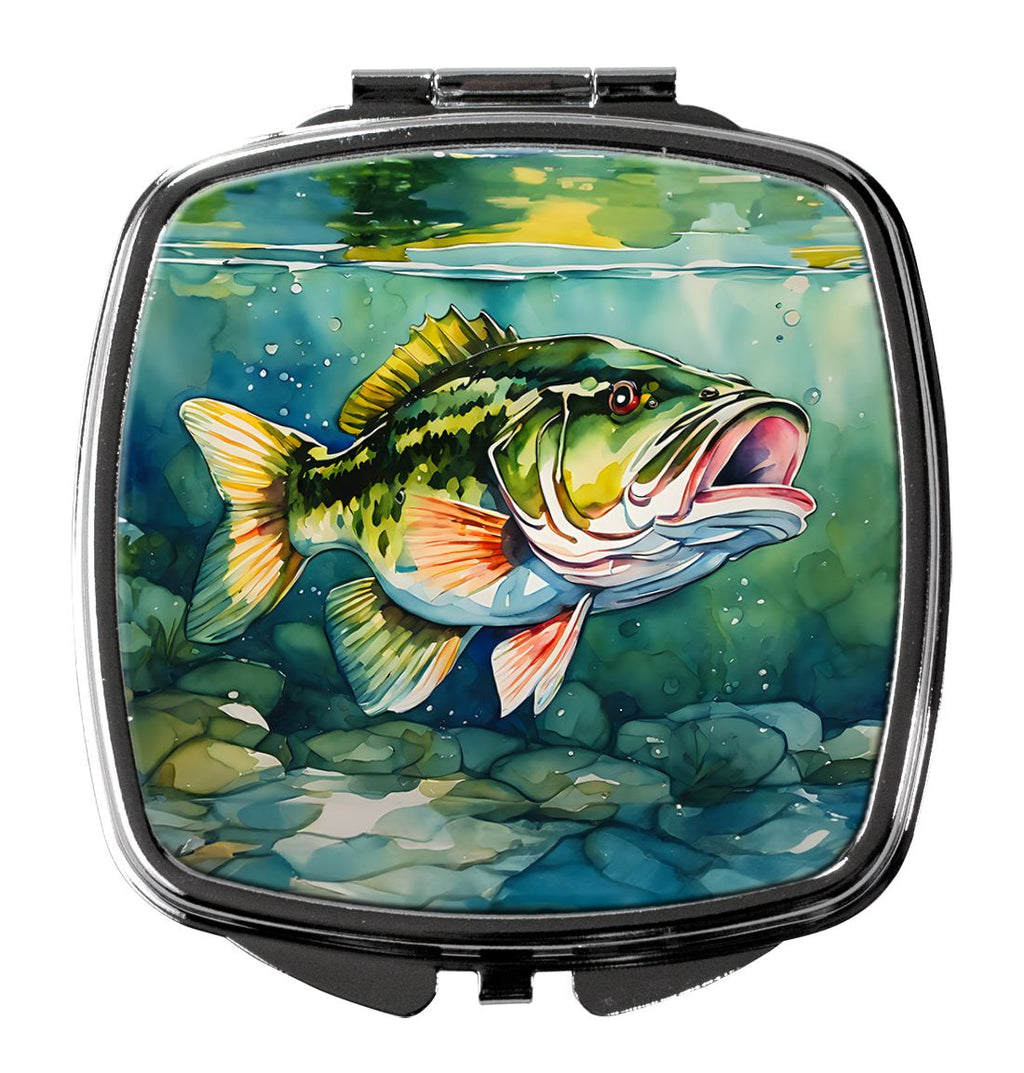 Largemouth Bass Folding Compact Mirror