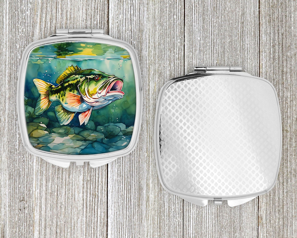Largemouth Bass Folding Compact Mirror