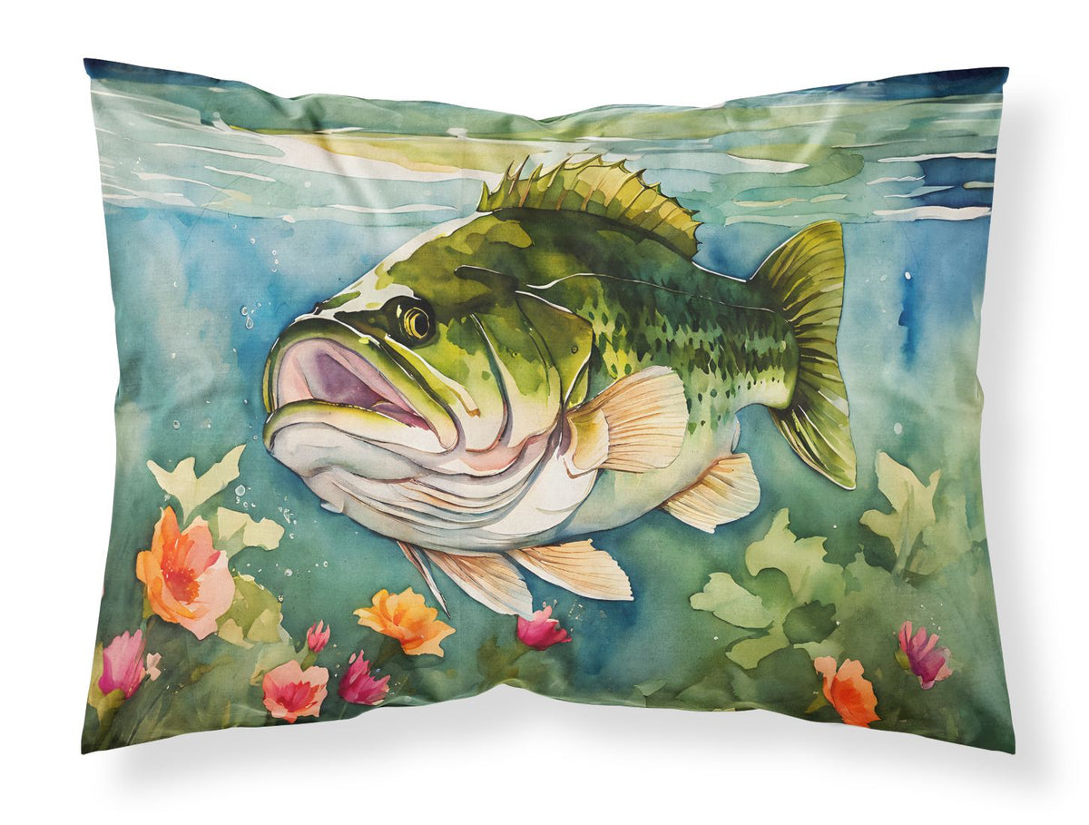 Largemouth Bass Standard Pillowcase Lightweight Super Soft Easy Care Decorative Artwork