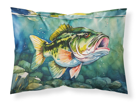 Largemouth Bass Artwork Standard Pillowcase