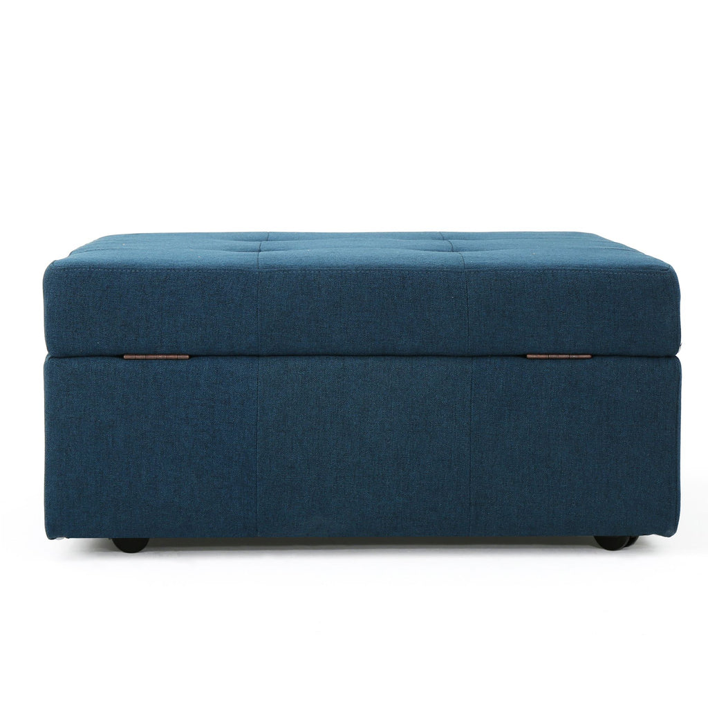 Larkin Tufted Storage Ottoman and Coffee Table