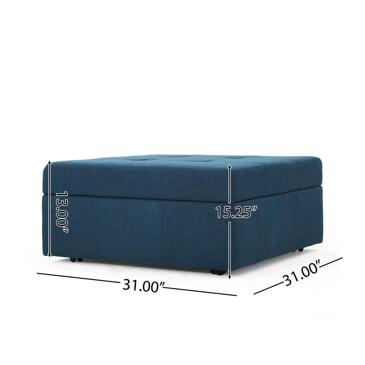 Larkin Tufted Storage Ottoman and Coffee Table