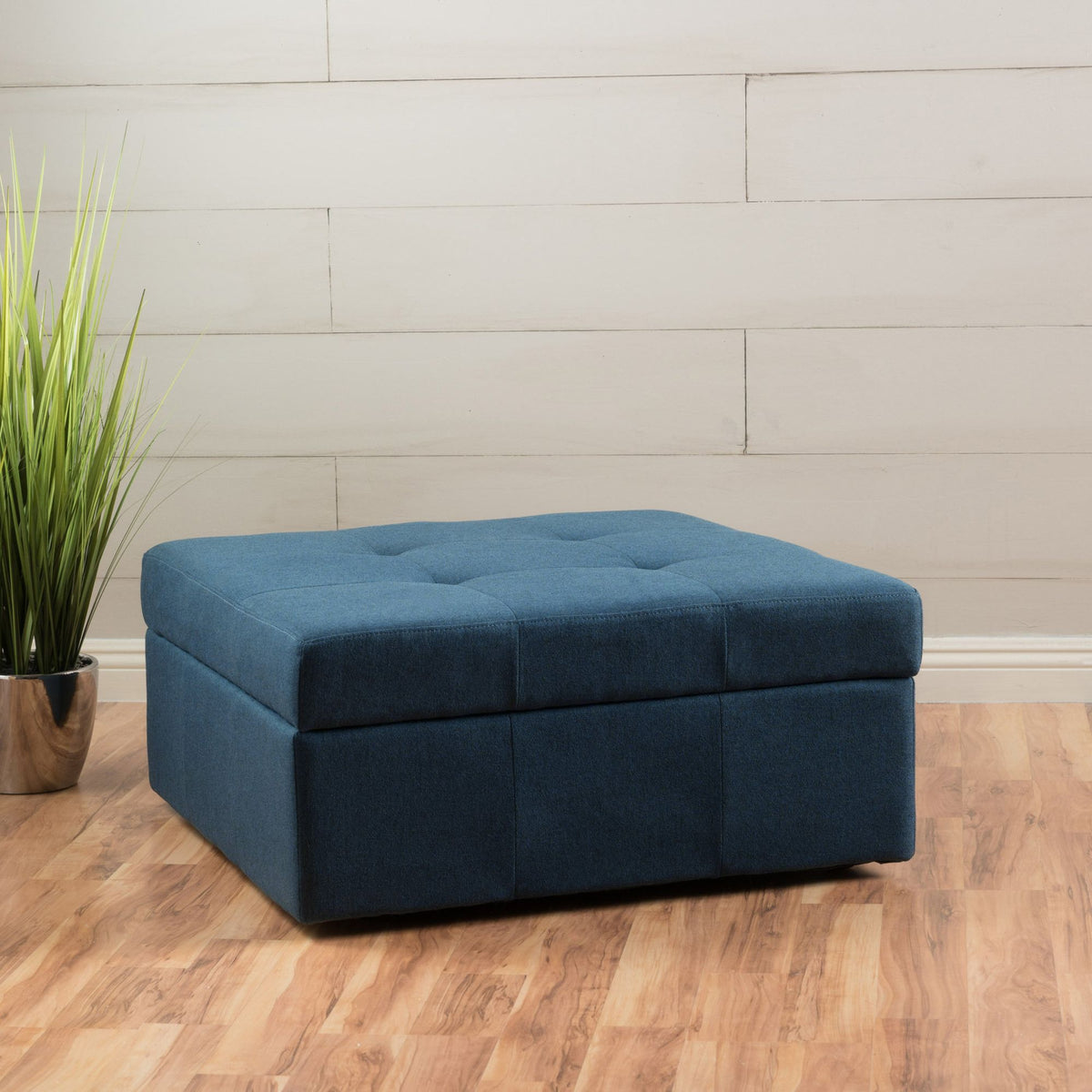 Larkin Tufted Storage Ottoman and Coffee Table