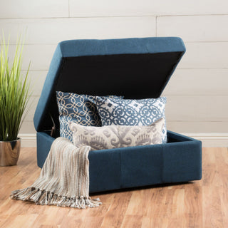 Larkin Tufted Storage Ottoman and Coffee Table