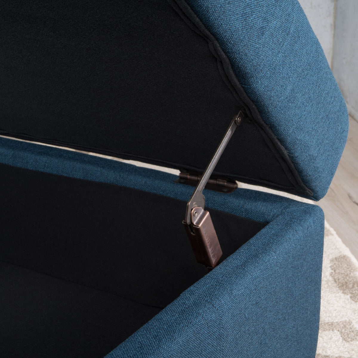 Larkin Tufted Storage Ottoman and Coffee Table