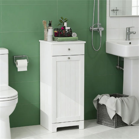 Laundry basket cabinet, laundry cabinet, storage cabinet, white